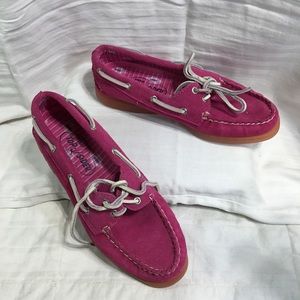 Sperry Top Siders, size 6M suede leather upper, non-marking soles